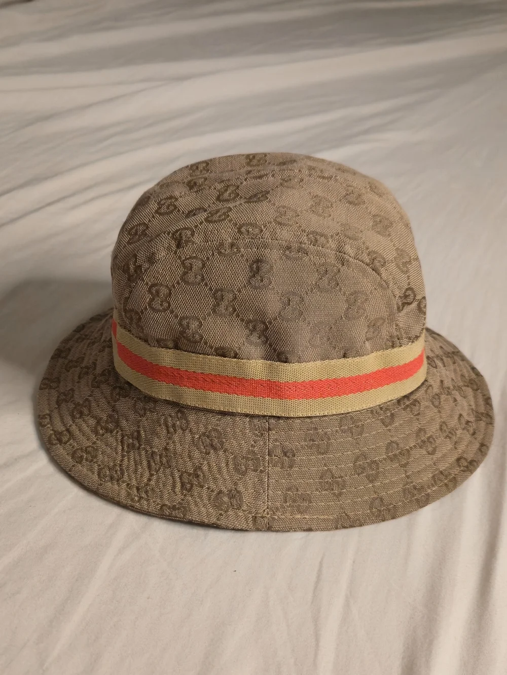 GUCCI Sherry Line GG Canvas Bucket Hat Polyester Made in Italy Authentic japan